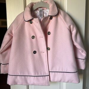 Little Me Pink Pea Coat size 24 month